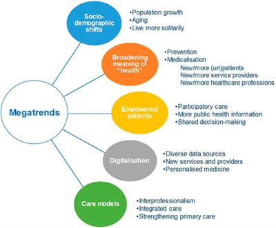 Megatrends in Healthcare: Review for the Swiss National Science Foundation’s National Research Programme 74 (NRP74) “Smarter Health Care”